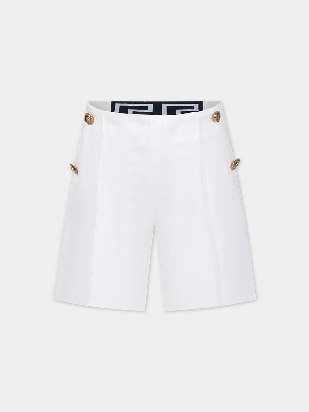 Short blanc élégant pour fille